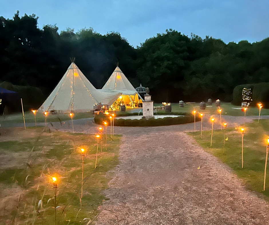 Wilderness Adventure Bar Mitzvah Firepits and Flares