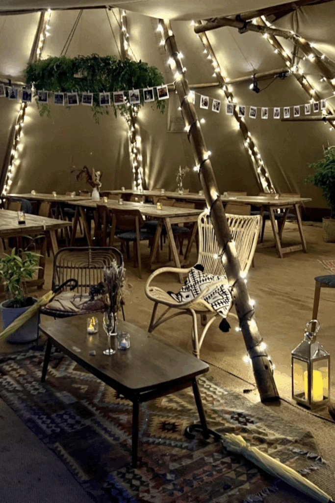 Wilderness Adventure Bar Mitzvah Styling at Night